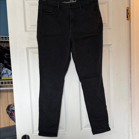 Universal Thread Denim - Universal Thread Women's Dark Black Skinny Jeans High Rise